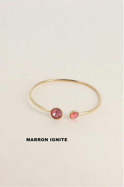 Bracelet jonc fin cristaux Swarovski® – Collection Bohm