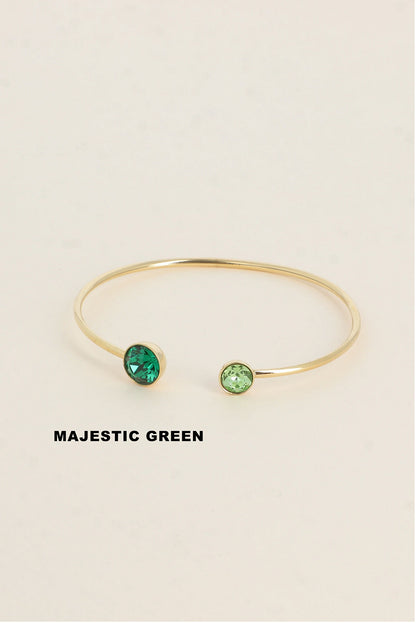 Bracelet jonc fin cristaux Swarovski® – Collection Bohm