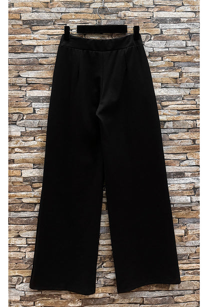 Pantalon JENNA large palazzo en milano avec boutons et poches | Da Cinzia