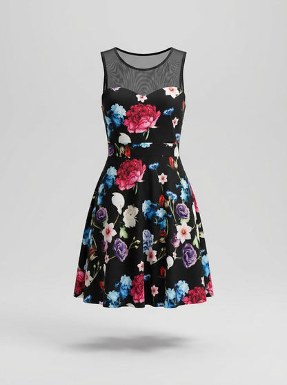 Robe Bustier Fleurie à Voile – Collection PS/ÉTÉ 2026