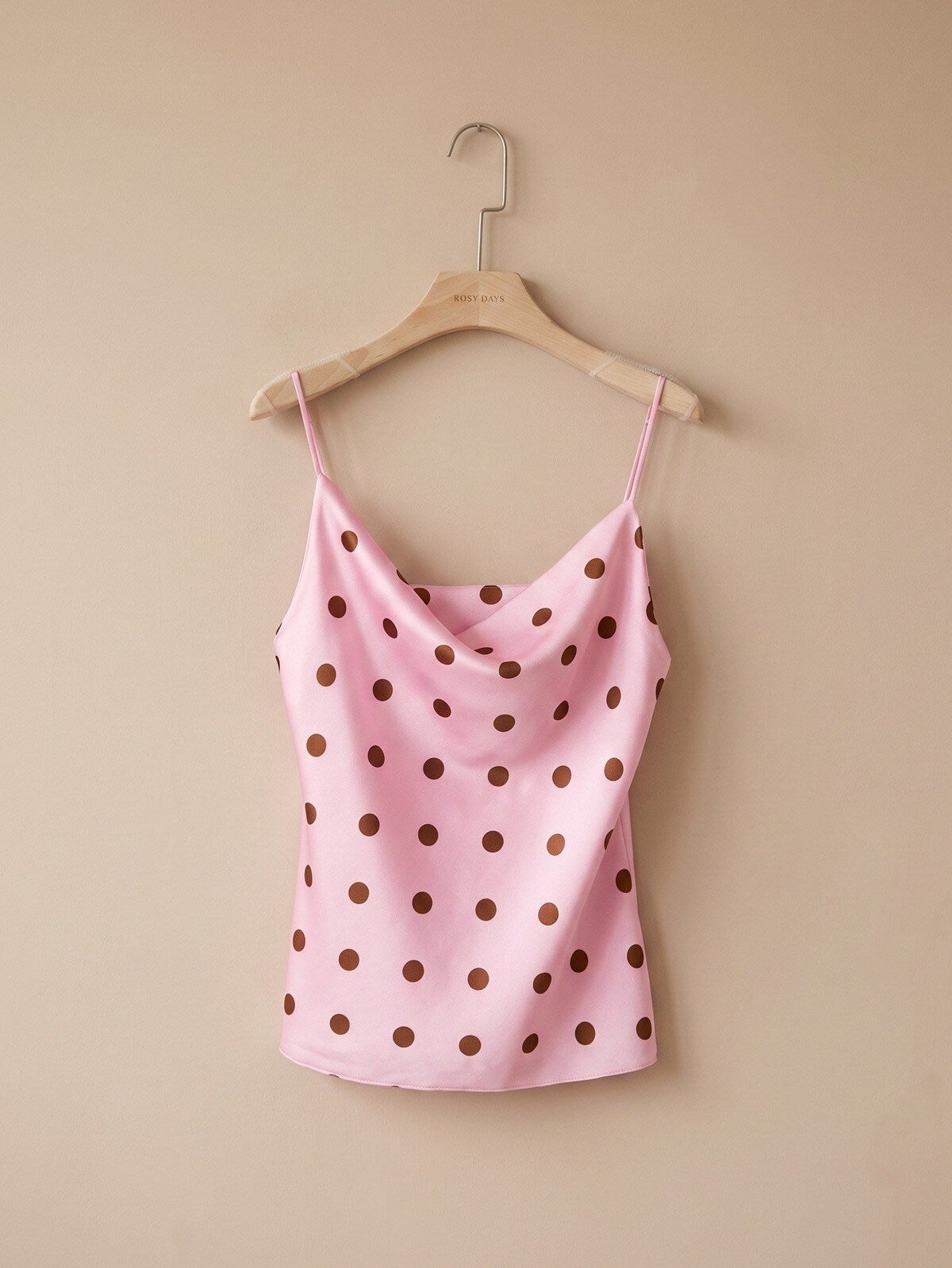 Top Satiné à Pois Col Boule – Collection PS/ÉTÉ 2026